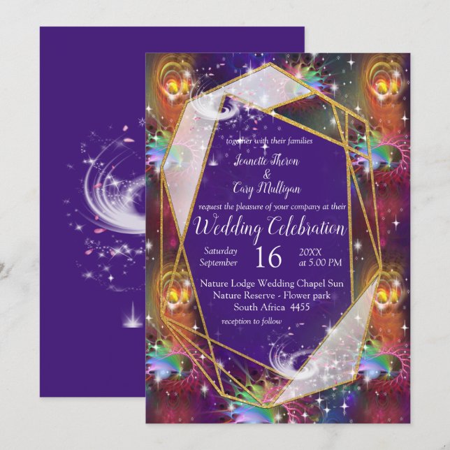 My Glamourous Funky Disco design Invitation (Front/Back)