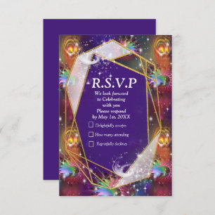 My Glamourous Funky Disco design RSVP Card