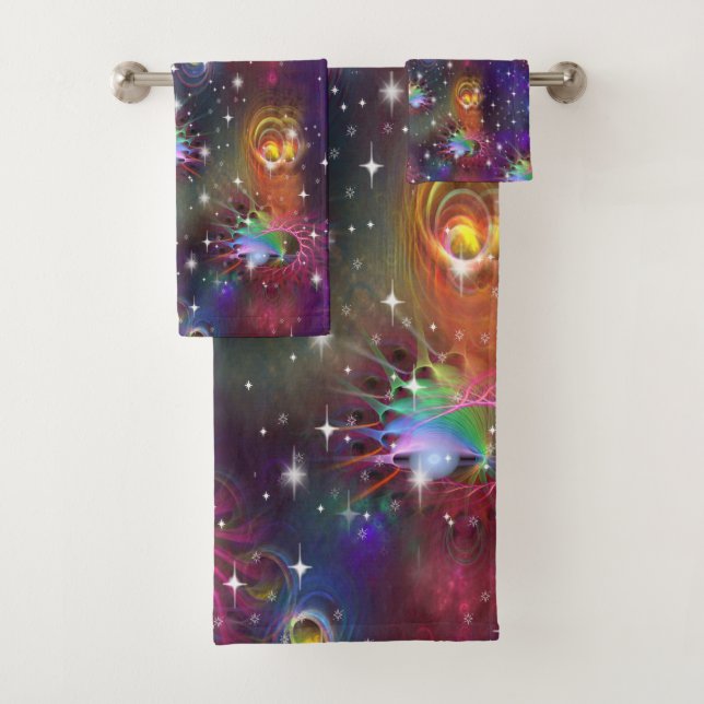 My Glamourous Funky Disco Pattern Bath Towel Set (Insitu)