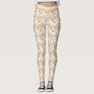 My Gnomies Funny Autumn Decor Fall Farmhouse Leggings