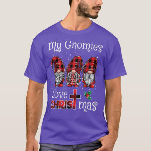 My Gnomies Love Christmas Funny Three Gnomes T-Shirt