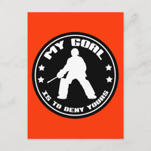 My Goal, Field Hockey (black) Postcard