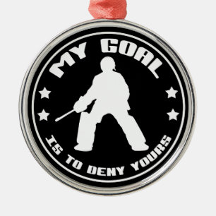 My Goal, Field Hockey Goalie Christmas Ornament