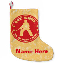 My Goal Field Hockey Goalie Christmas Stocking