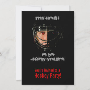 My Goal (Hockey Goalie) Invitation