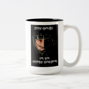 My Goal (Hockey Goalie) Two-Tone Coffee Mug
