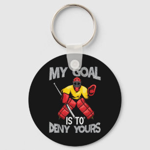 My Goal Keeper Saying Funny Field Hockey Key Ring