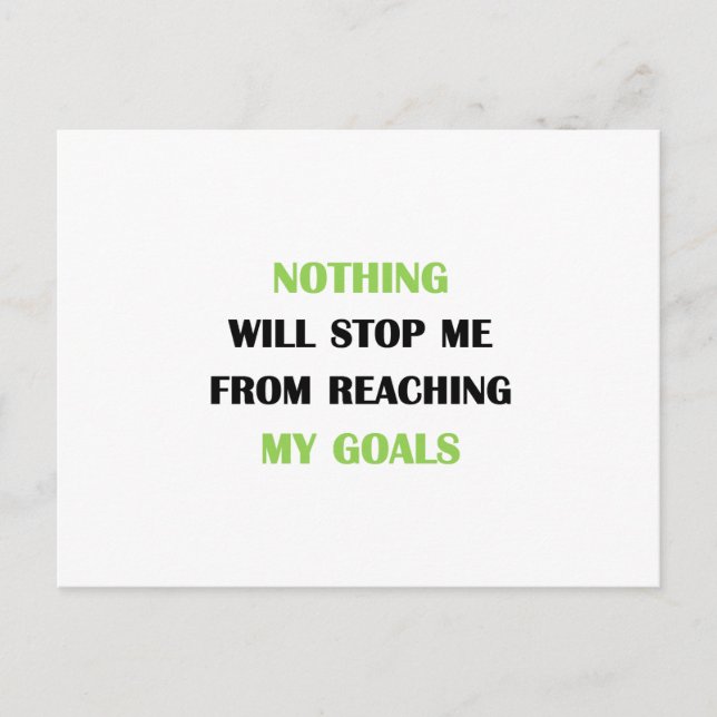 My Goals Postcard (Front)