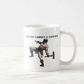 My God carries a hammer Coffee Mug