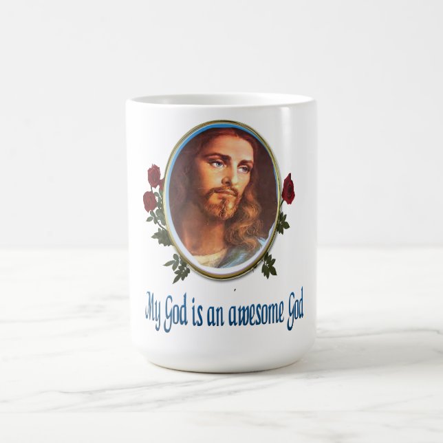 My God is a awesome God Bible verse Coffee Mug (Center)