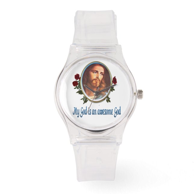 My God is a awesome God Bible verse Watch (Front)