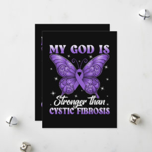 My God is Stronger Than Cystic Fibrosis  Holiday Card