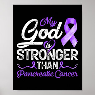 My God Is Stronger Than Pancreatic Breast Cancer A Poster