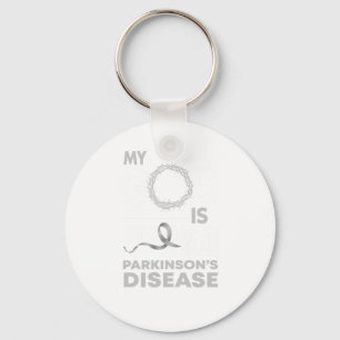 My God Is Stronger Than Parkinson's Disease Awaren Key Ring