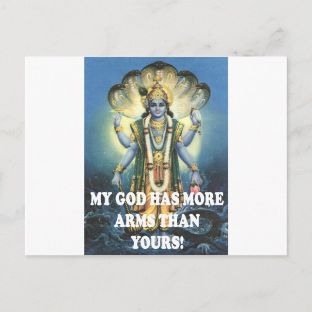 my god postcard (Front)