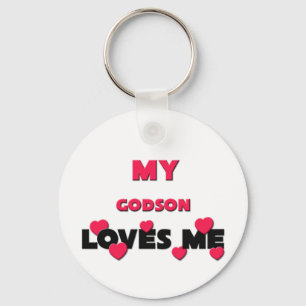 My Godson Loves Me Key Ring