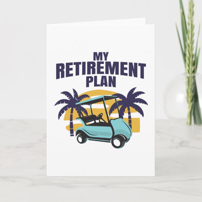 My Golf retirement plan Card (Front)