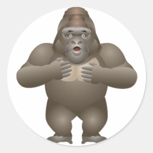 My Gorilla Classic Round Sticker