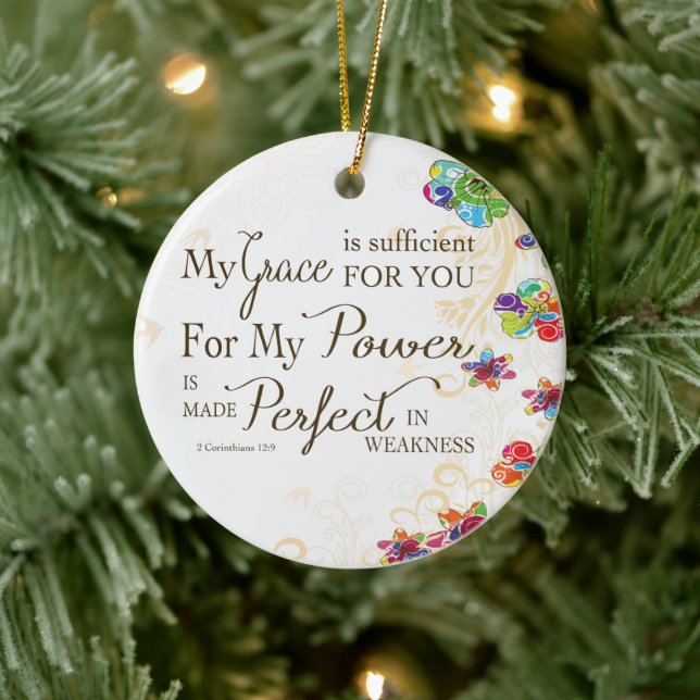My Grace is Sufficient For You Ceramic Tree Decoration (Tree)