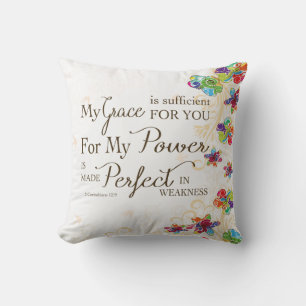 My Grace is Sufficient For You Cushion