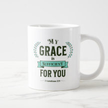 My Grace is Sufficient Scripture Teal