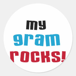 My Gram Rocks T-shirts and Gifts Classic Round Sticker