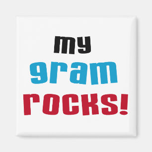 My Gram Rocks T-shirts and Gifts Magnet