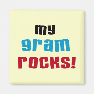 My Gram Rocks T-shirts and Gifts Magnet