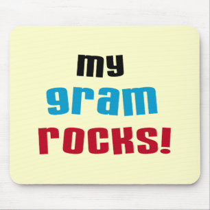 My Gram Rocks T-shirts and Gifts Mouse Mat