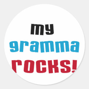 My Gramma Rocks T-shirts and Gifts Classic Round Sticker
