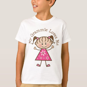 My Grammie Loves Me Stick Figure T-Shirt