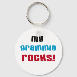 My Grammie Rocks T shirts and Gifts Key Ring