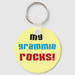 My Grammie Rocks T shirts and Gifts Key Ring