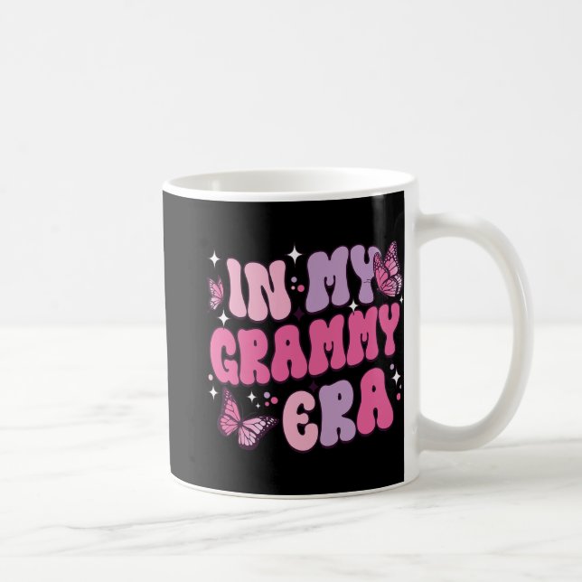 My Grammy Era Funny Butterfly Groovy Retro Mothers Coffee Mug (Right)