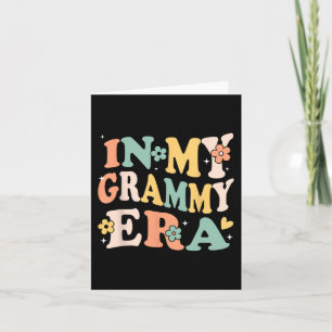 My Grammy Era Funny Sarcastic Groovy Retro Mothers Card