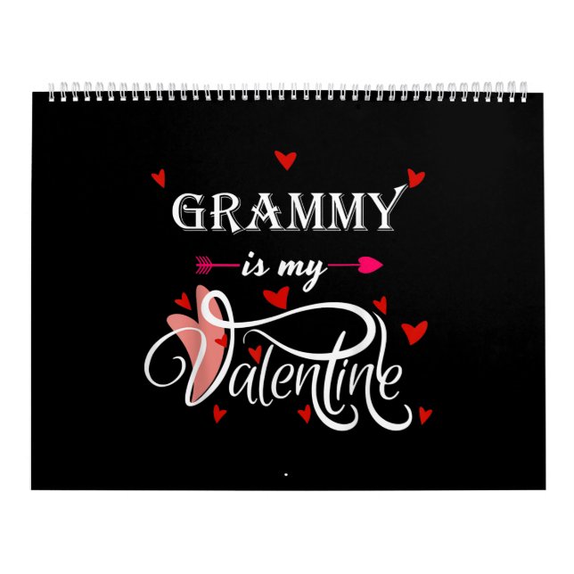 My Grammy Is My Valentine |Valentines Day Grandson Calendar (Cover)