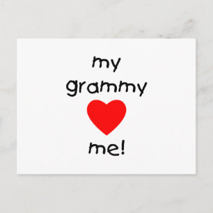 my grammy loves me postcard