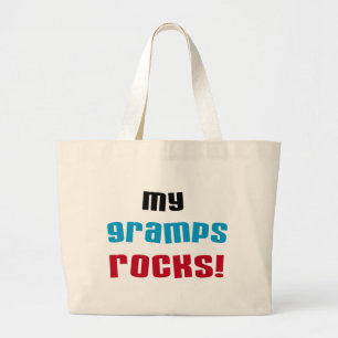 My Gramps Rocks T-shirts and Gifts Large Tote Bag