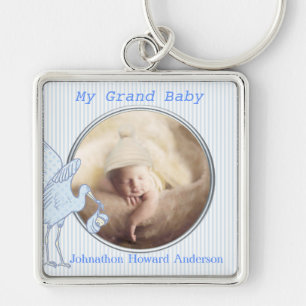My Grand Baby Boy Baby Photo Key Chain