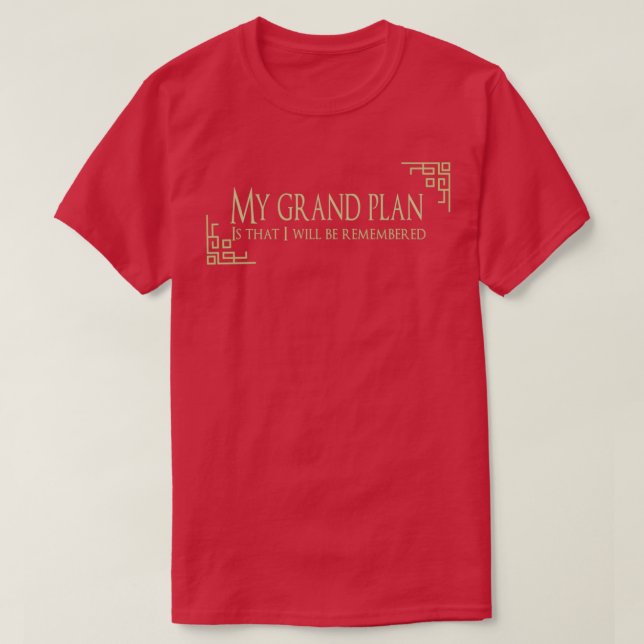 My Grand Plan From PJO Musical T-Shirt (Design Front)
