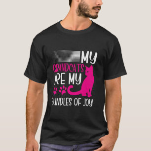 My Grandcats are My Bundles of Joy Cat Grandma T-Shirt