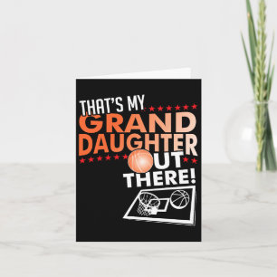 My Granddaughter - Bysketbyll Grandpa And Grandma  Card