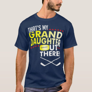 My Granddaughter Ice Hockey Grandpa Grandma T-Shirt
