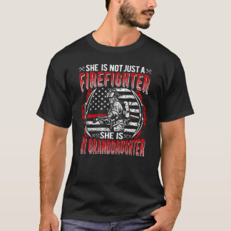 My Granddaughter Is Firefighter Proud Fire Grandma T-Shirt