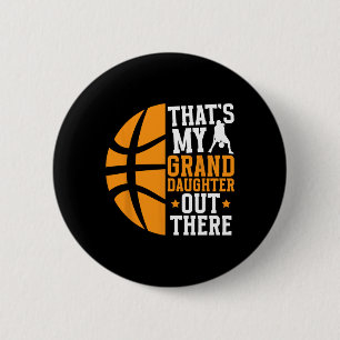 My Granddaughter Sketll Grandpa Of A Sketll Player 6 Cm Round Badge