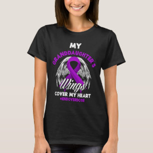 My Granddaughter's Wings Cover My Heart End Overdo T-Shirt