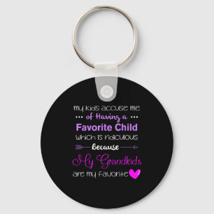 My Grandkids Are My Favorite Funny Grandma  Key Ring