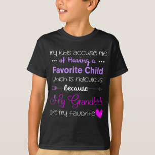 My Grandkids Are My Favourite Funny Grandma T-Shirt