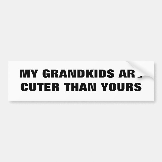 My Grandkids Cuter than Yours Classic Bumper Sticker (Front)