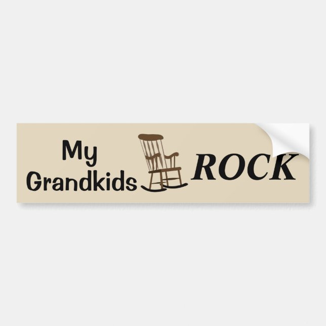 My Grandkids ROCK Bumper Sticker (Front)